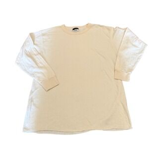 Vintage NorthWest Passage Thermal Shirt XL Cream Long Sleeve Made in USA